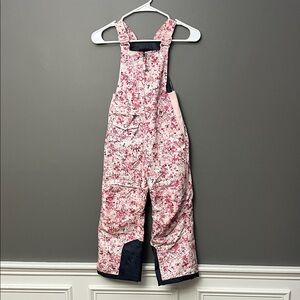 Floral Pink Kids Overalls